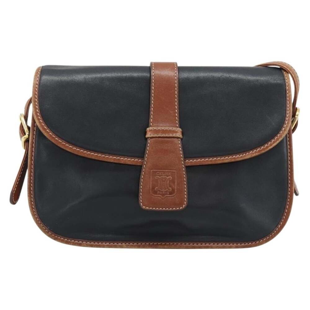 Celine Triomphe Shoulder Bag Black